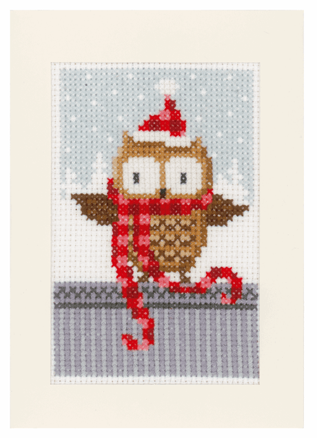 Counted Cross Stitch Greeting Card Kit - Xmas Buddies