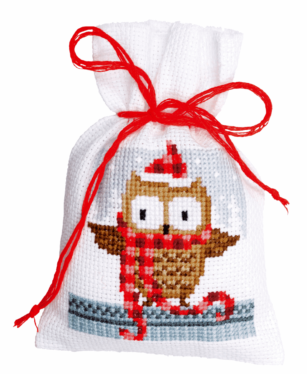 Counted Cross Stitch Pot-Pourri Bag Kit - Xmas Buddies (set of 3)