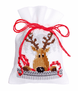 Counted Cross Stitch Pot-Pourri Bag Kit - Xmas Buddies (set of 3)