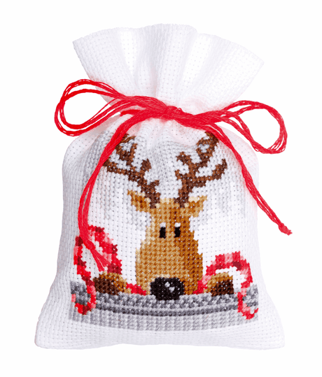 Counted Cross Stitch Pot-Pourri Bag Kit - Xmas Buddies (set of 3)