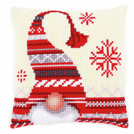 Cross Stitch Cushion Kit - Christmas Elf 1