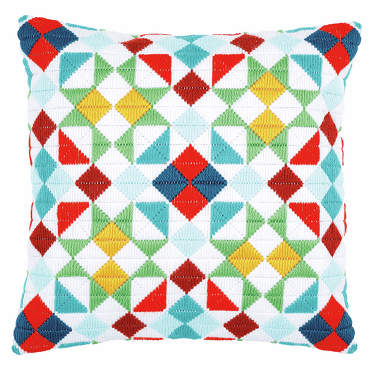 Vervaco Long Stitch Cushion Kit - Rhombuses