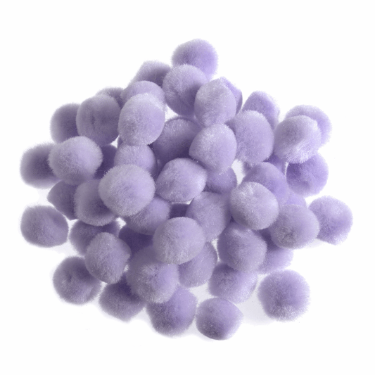 Trimits Lavender Pom Poms - 13mm (Pack of 100)