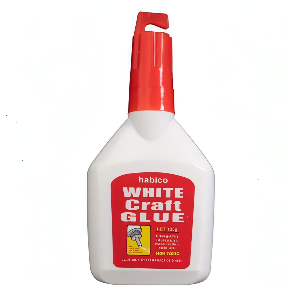 White PVA Craft Glue 125g by Habico