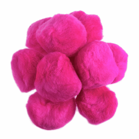 Trimits Bright Pink Pom Poms - 50mm (Pack of 25)