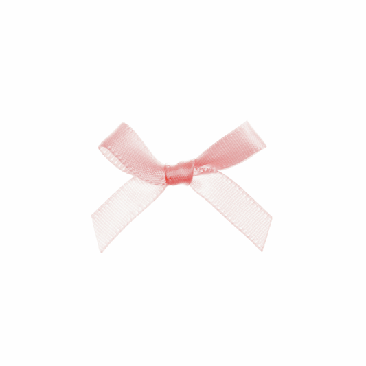 Pale Pink Satin Craft Bow - 7mm (Pack of 100)