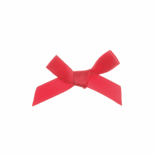 Red Satin Craft Bow - 7mm (Pack of 100)