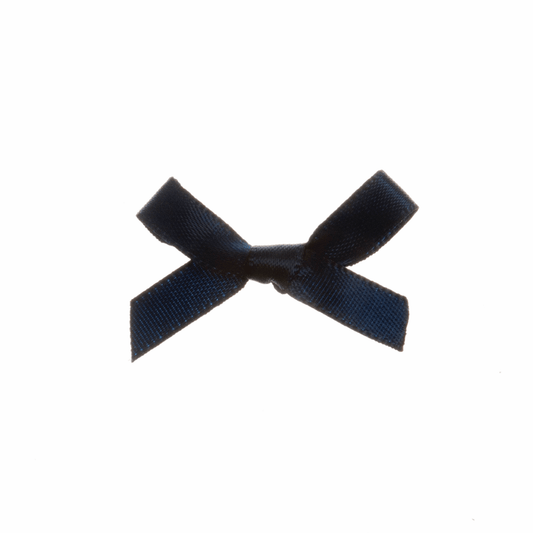 Navy Blue Satin Craft Bow - 7mm (Pack of 100)