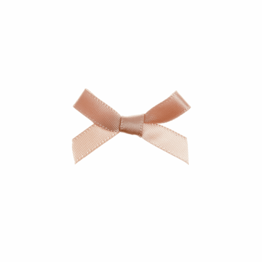 Beige Satin Craft Bow - 7mm (Pack of 100)