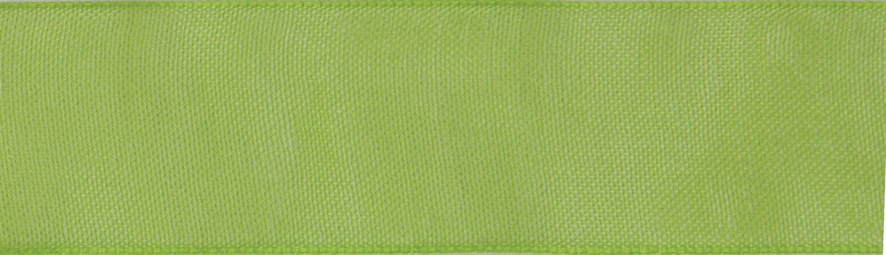 Lime Organdie Ribbon - 6m x 12mm