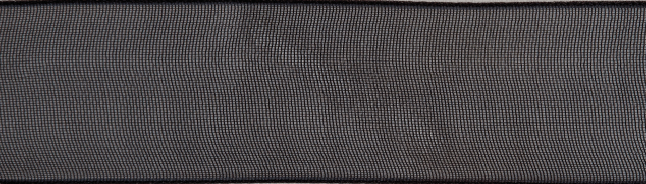 Black Organdie Ribbon - 6m x 12mm