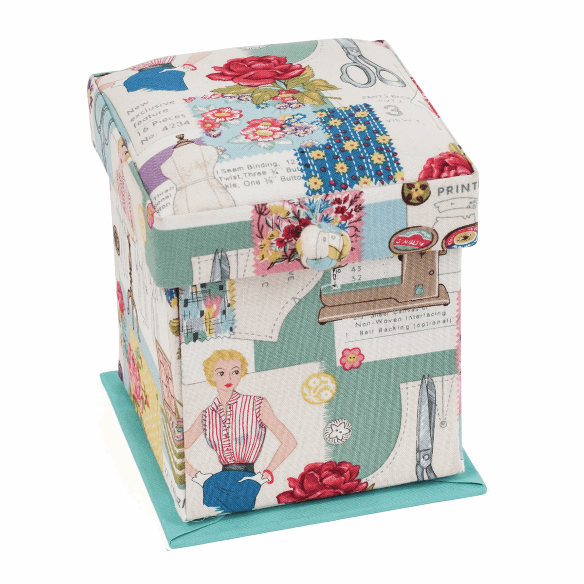 Square Victorian Sewing Kit - Sew Retro