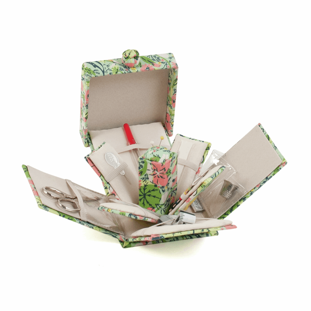 Spring Floral Square Victorian Sewing Kit