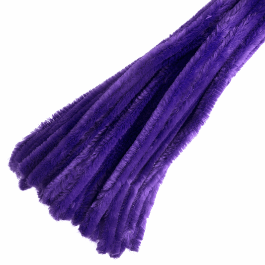 Trimits Purple Jumbo Chenilles - 30cm x 12mm (Pack of 50)
