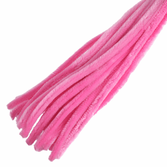 Trimits Bright Pink Jumbo Chenilles - 30cm x 12mm (Pack of 50)