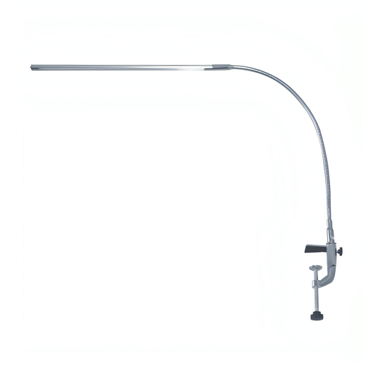 Native Lighting - Silver Slim Lamp (aluminium neck, desk clamp, USB powered)