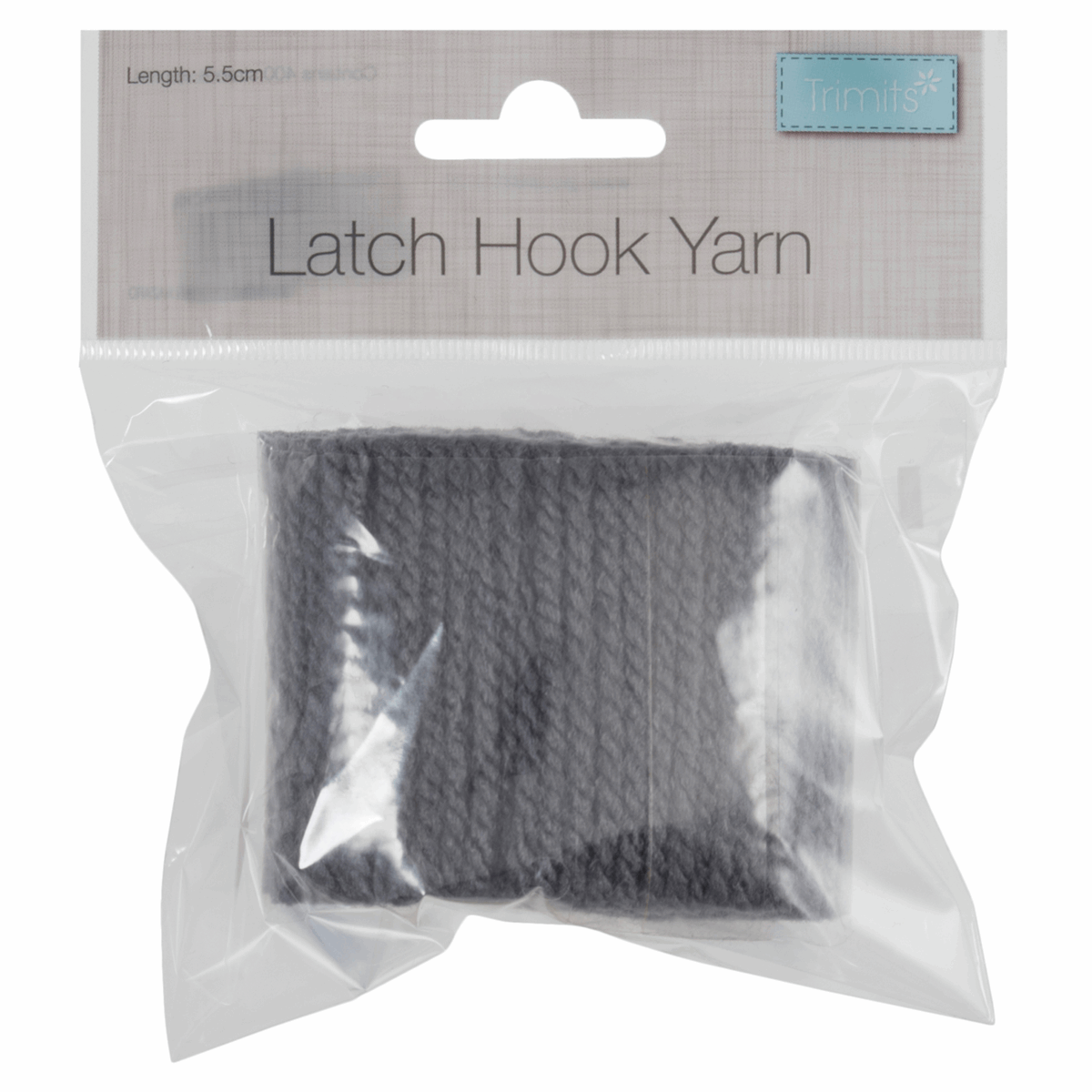 Latch Hook Yarn 5.5cm - Graphite