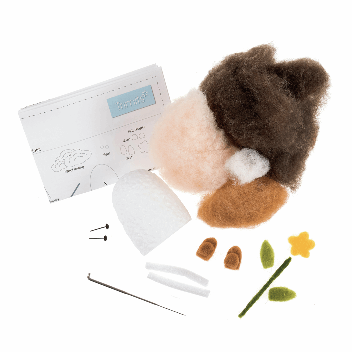 Needle Felting Kit: Hedgehog