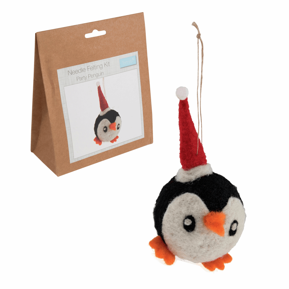 Needle Felting Kit: Party Penguin