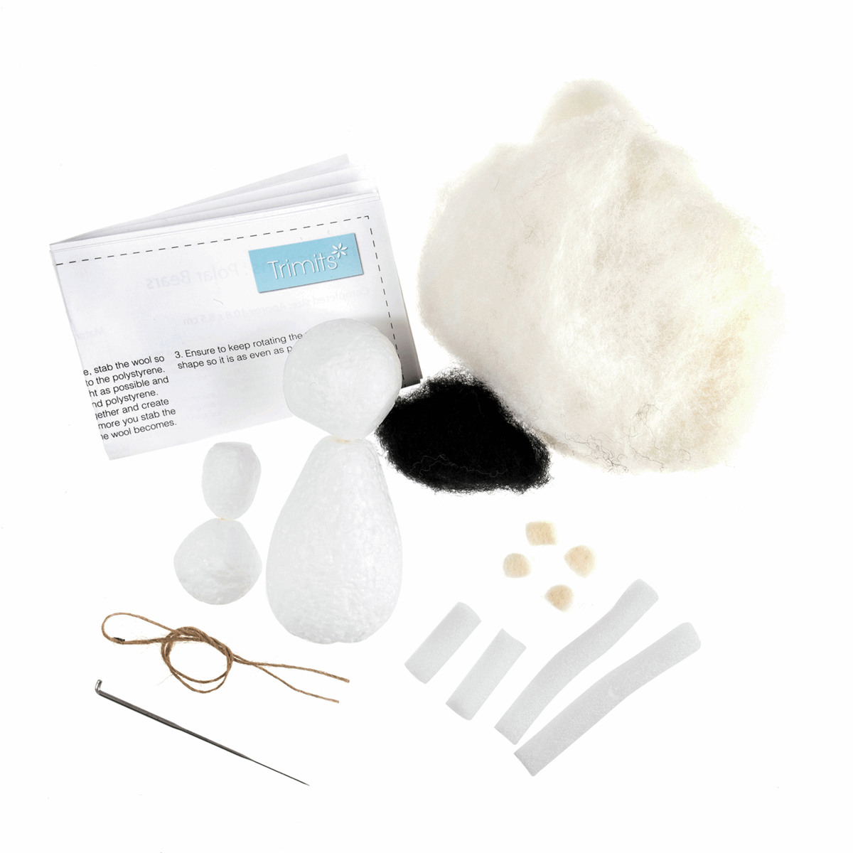 Trimits Needle Felting Kit - Polar Bear