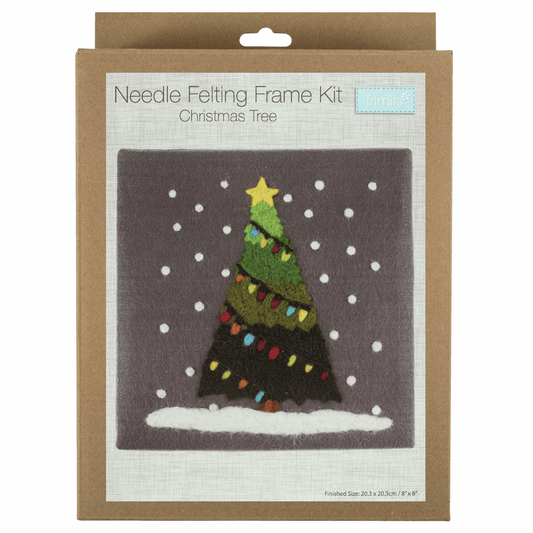 Trimits Needle Felting Kit with Frame - Christmas Tree