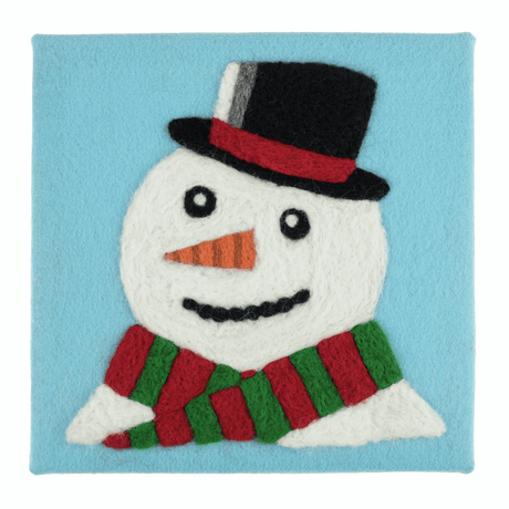 Trimits Needle Felting Kit with Frame - Snowman