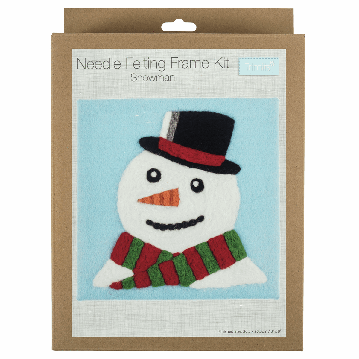 Trimits Needle Felting Kit with Frame - Snowman