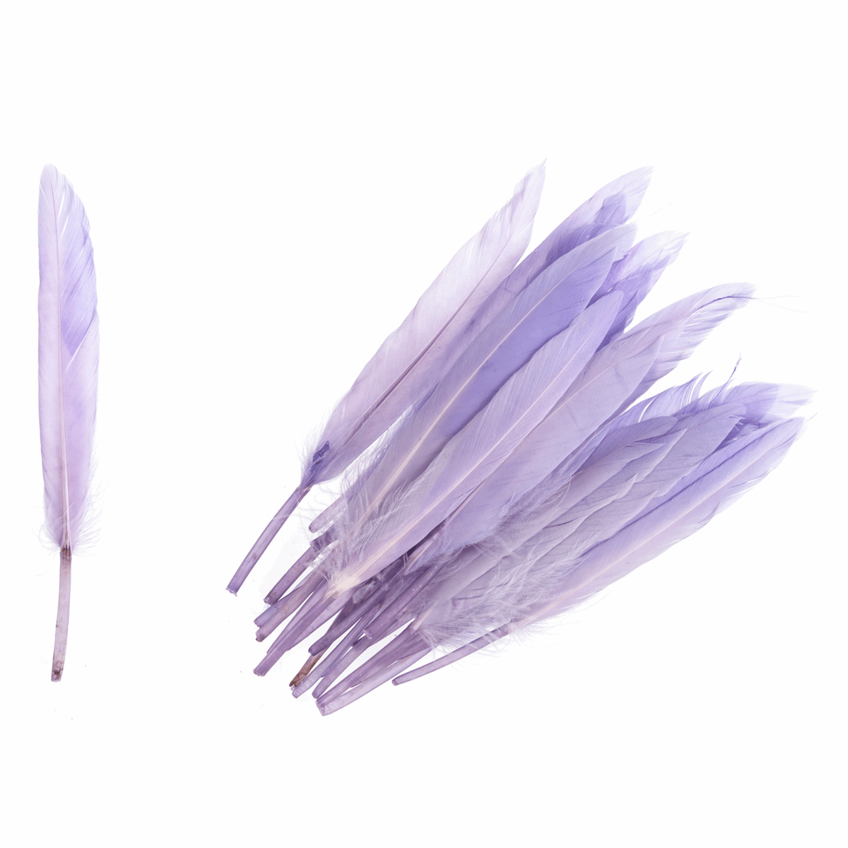 Trimits Duck Feathers - Lilac (Pack of 24)