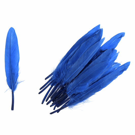Trimits Duck Feathers - Royal Blue (Pack of 24)