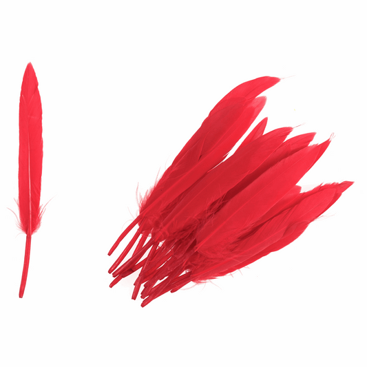 Trimits Duck Feathers - Red (Pack of 24)