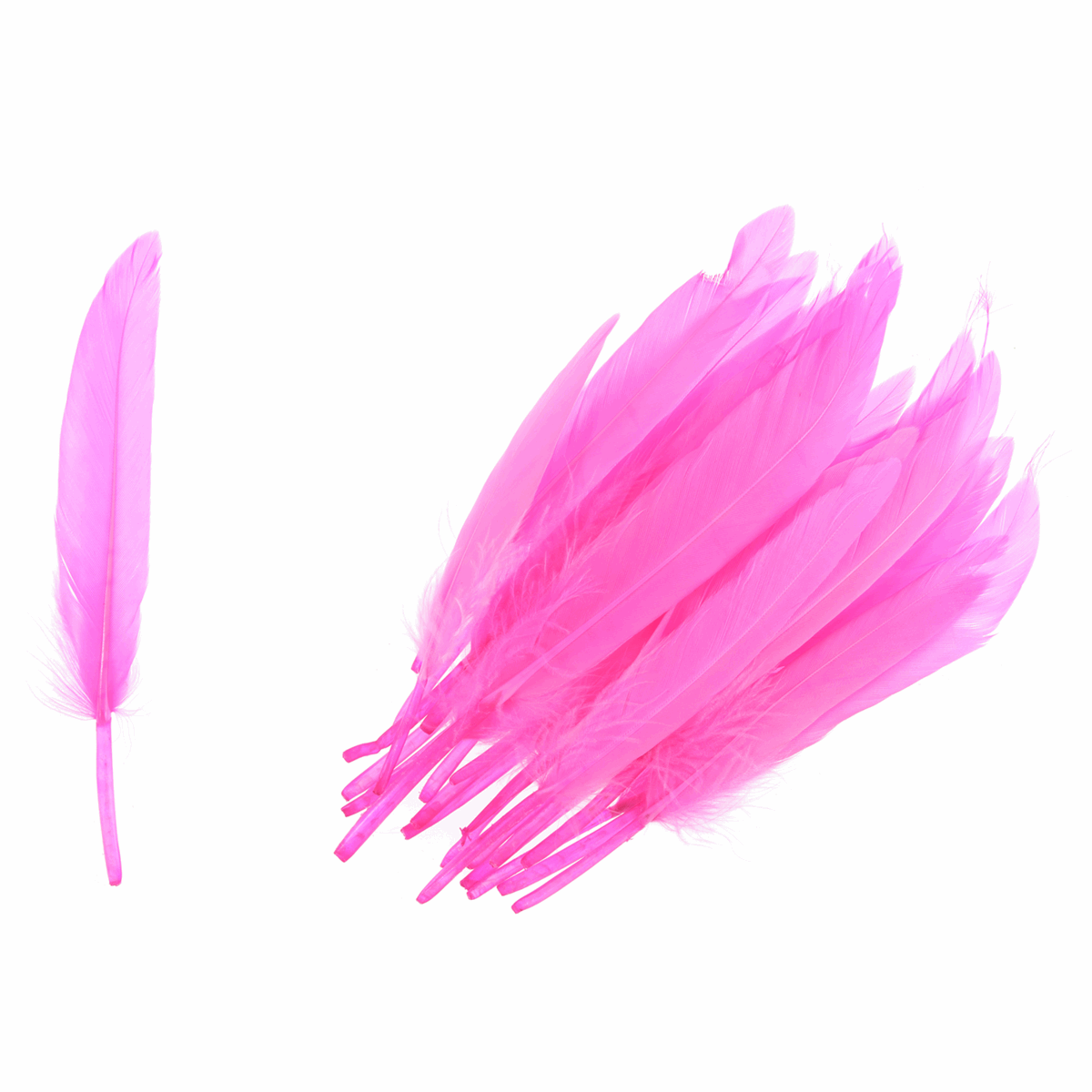 Trimits Duck Feathers - Cerise (Pack of 24)