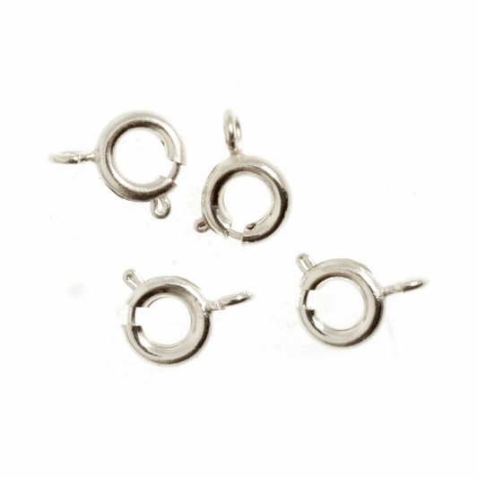 Trimits Deluxe Silver Plated Bolt Rings (Pack of 4)
