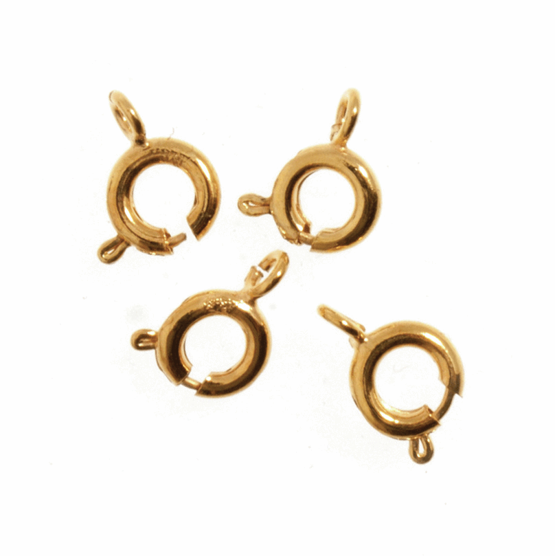 Trimits Deluxe Gold Plated Bolt Rings (Pack of 4)