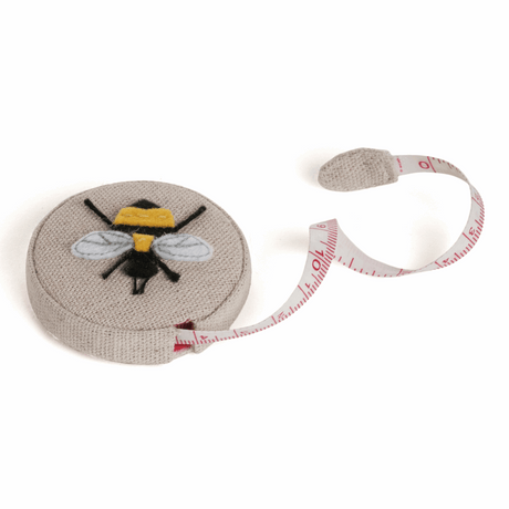 Retractable Tape Measure - Applique Linen Bee Hive 150cm