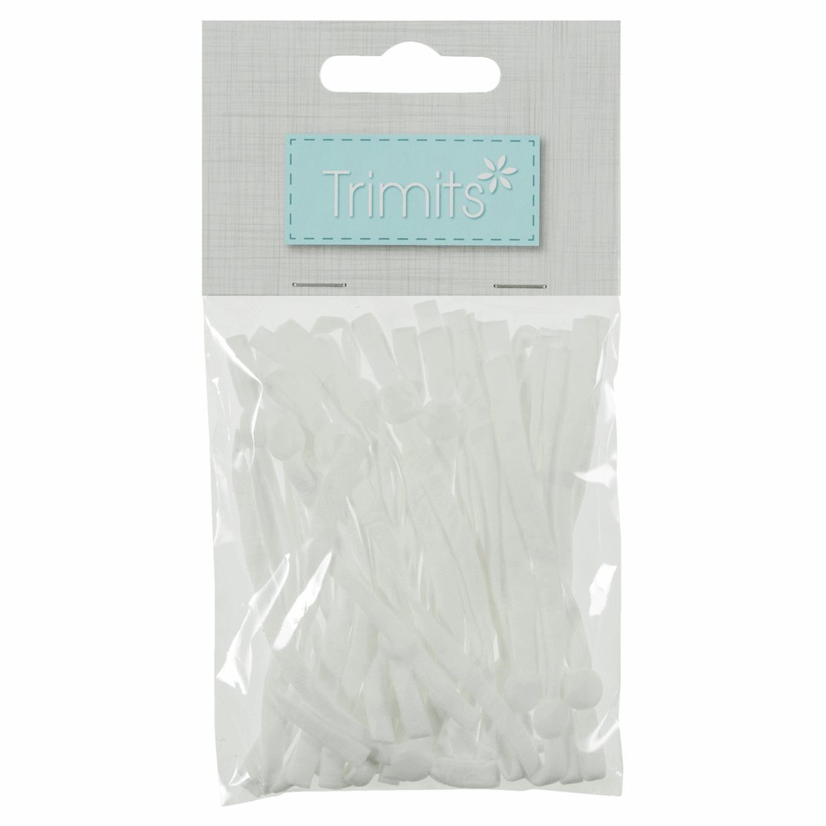 Trimits Adjustable Mask Elastics - White (Pack of 20)