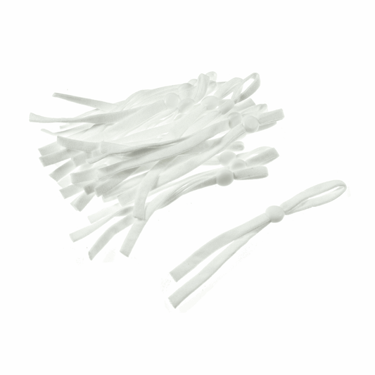 Trimits Adjustable Mask Elastics - White (Pack of 20)