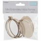 Trimits Mini Embroidery Oval Hoop Frames - 40 x 60mm (Set of 3)