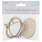 Trimits Mini Embroidery Oval Hoop Frames - 60 x 40mm (Set of 3)