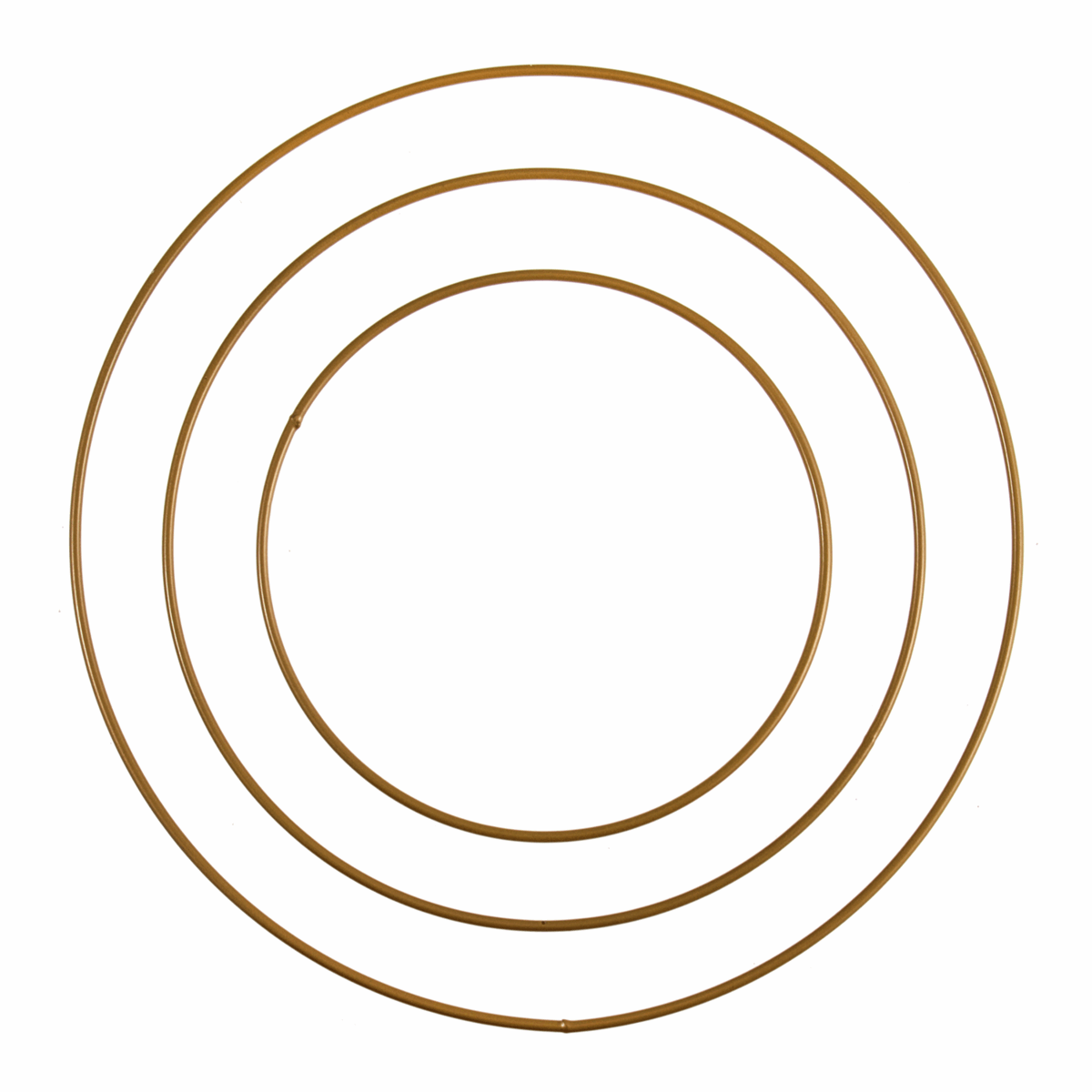 Trimits Gold Metal Wire Craft Hoops - 15-25cm (Set of 3 Sizes)