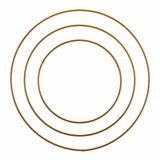 Trimits Gold Metal Wire Craft Hoops - 15-25cm (Set of 3 Sizes)