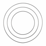 Trimits Silver Metal Wire Craft Hoops - 15-25cm (Set of 3 Sizes)