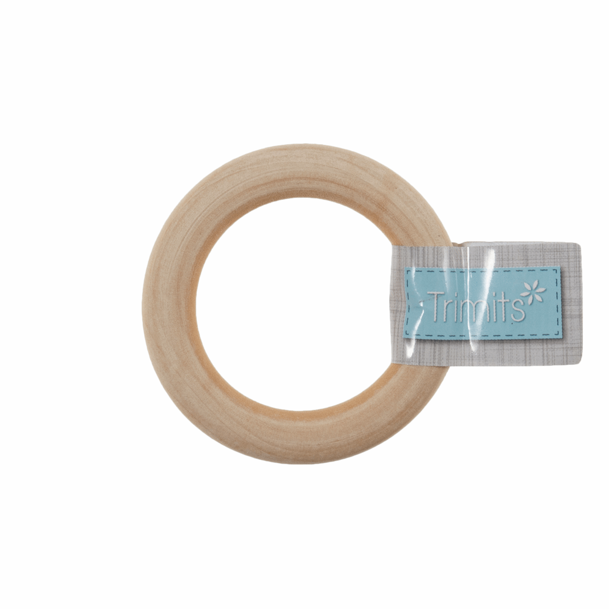 Trimits Macrame Round Wooden Craft Ring - 5.5cm Diameter