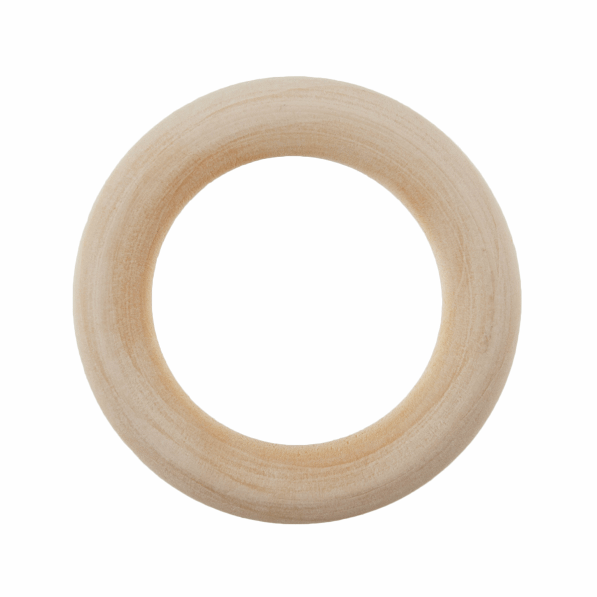 Trimits Macrame Round Wooden Craft Ring - 4.5cm Diameter
