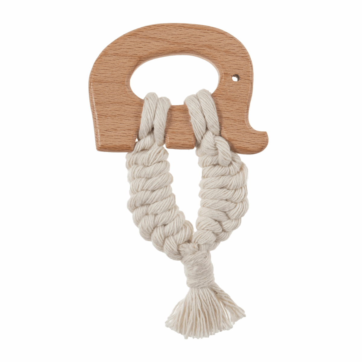 Trimits Macrame Wooden Elephant Craft Ring