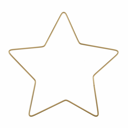 Trimits Gold Metal Star Craft Hoop - 20cm