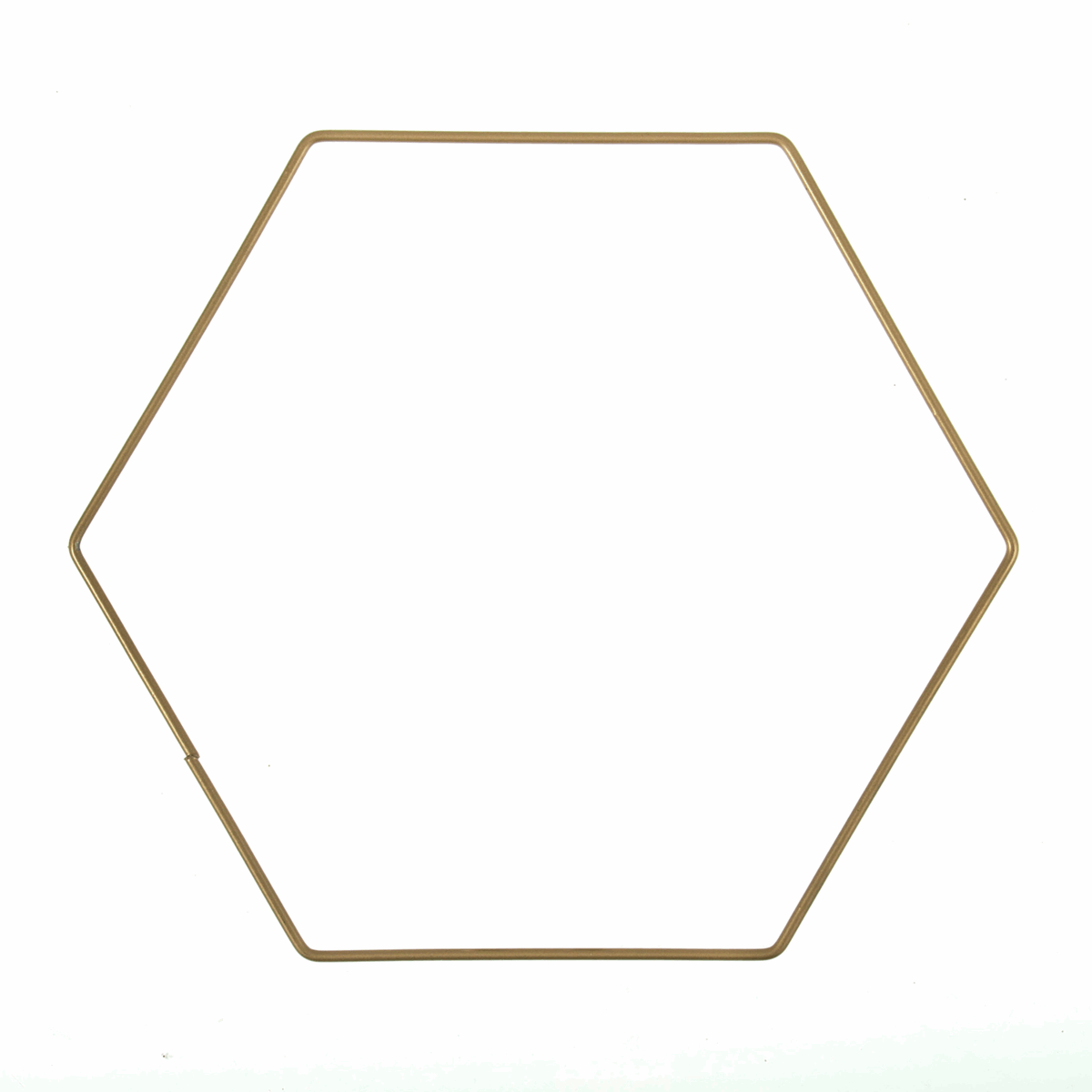 Trimits Gold Metal Hexagon Craft Hoop - 20cm