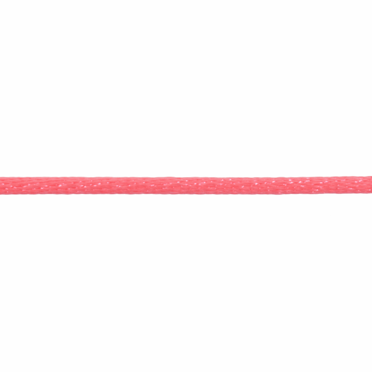 Trimits Fluro Pink Polyester Satin Cord - 50m x 2mm