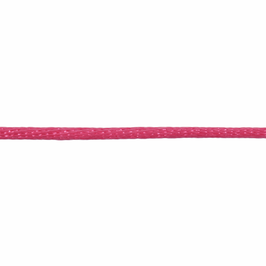 Trimits Hot Pink Polyester Satin Cord - 50m x 2mm