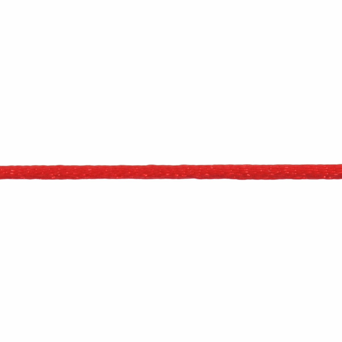 Trimits Red Polyester Satin Cord - 50m x 2mm