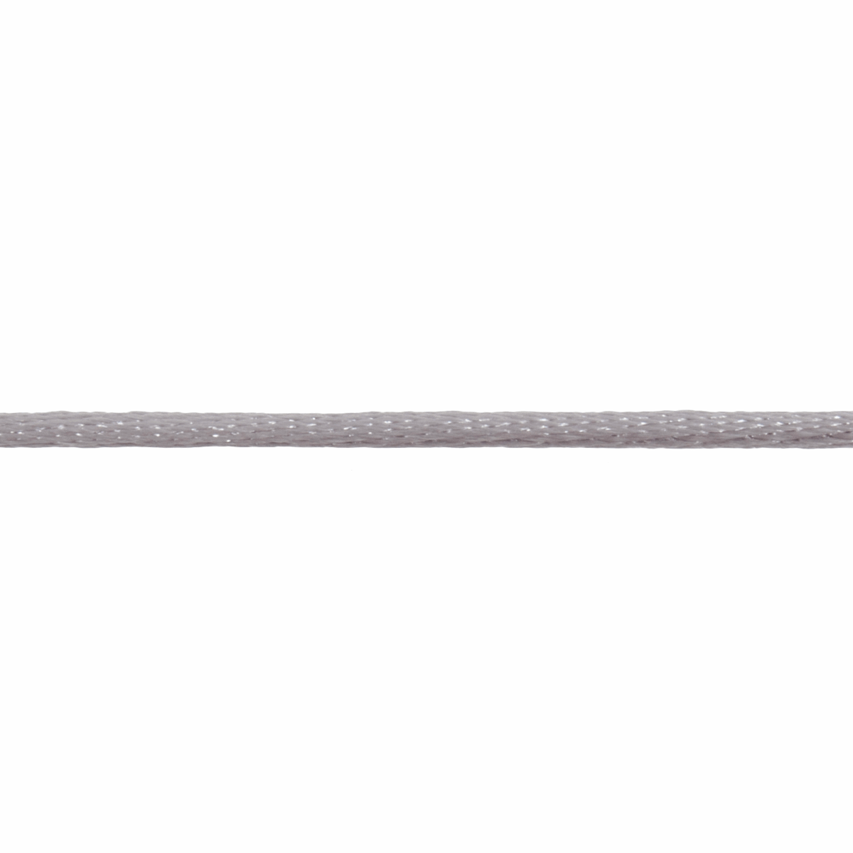 Trimits Silver Grey Polyester Satin Cord - 50m x 2mm